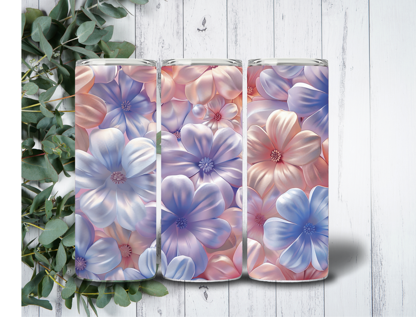 20 oz Floral Tumbler