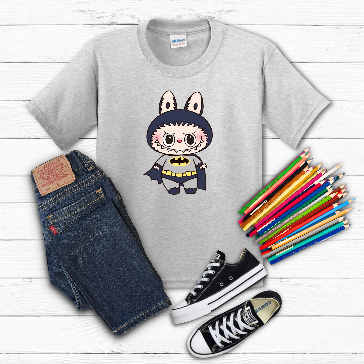 Labubu Batman Youth Tee