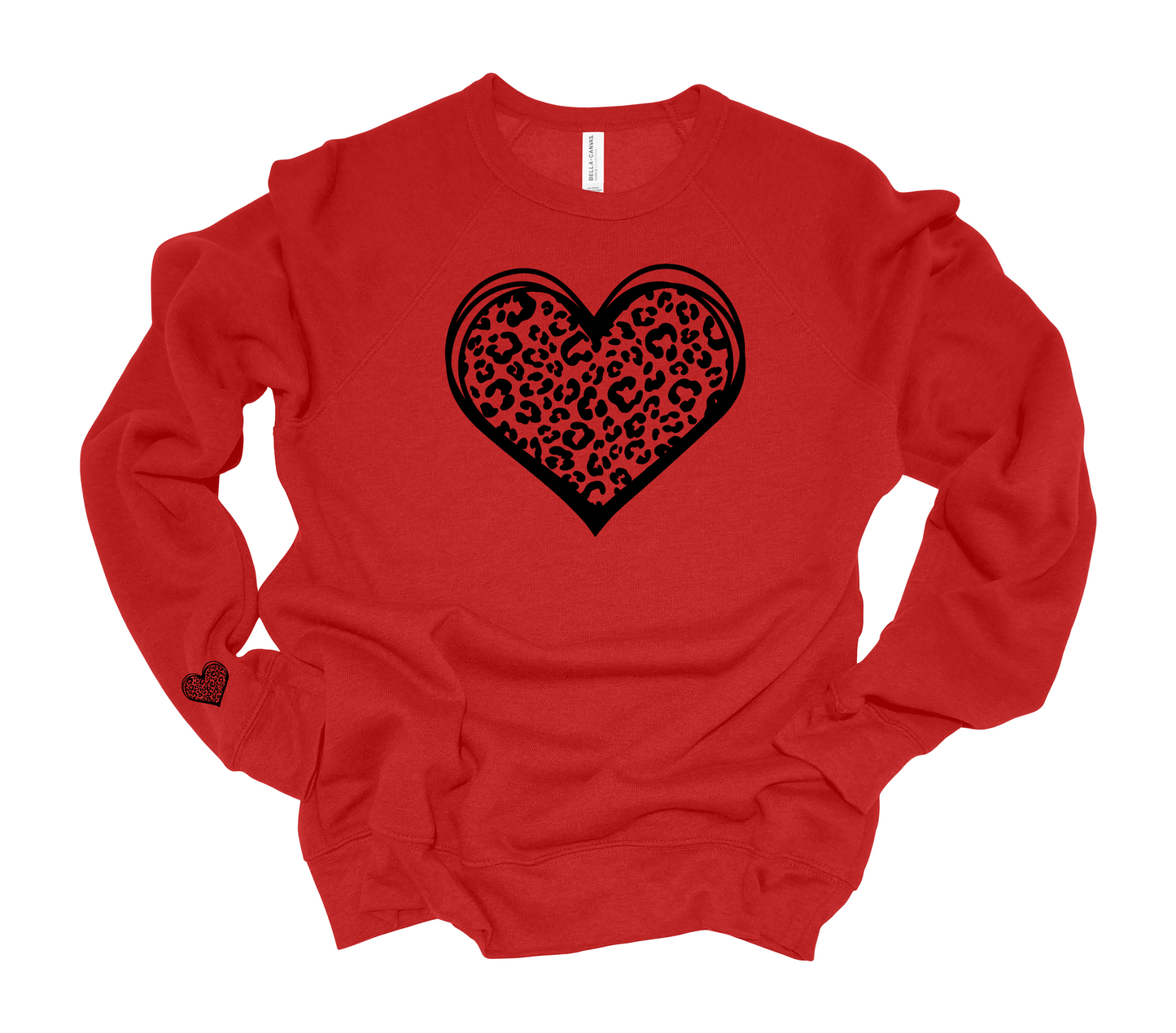 Leopard Sweatshirt with sleeve design