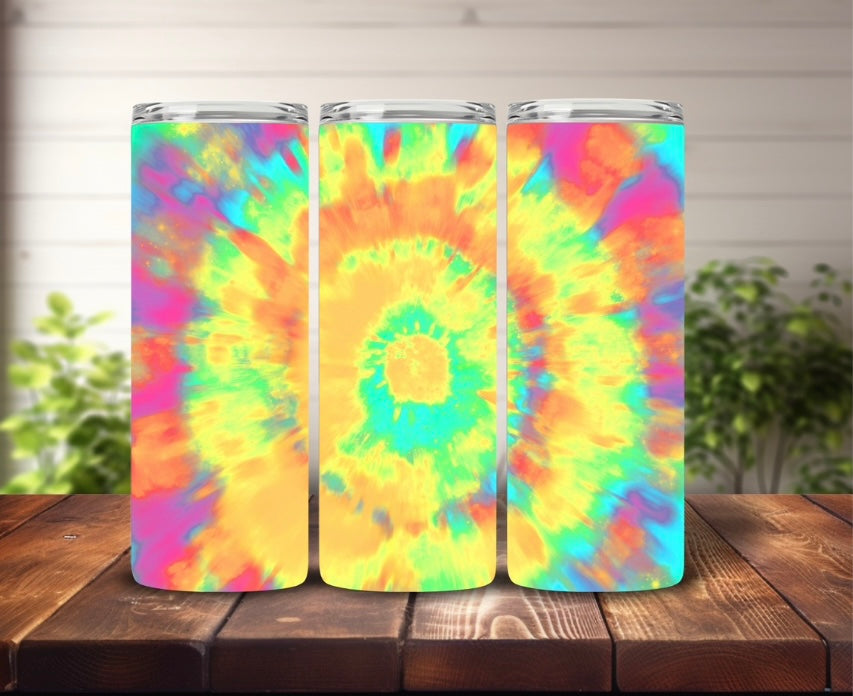 Tumbler 20oz Tie Dye Bright
