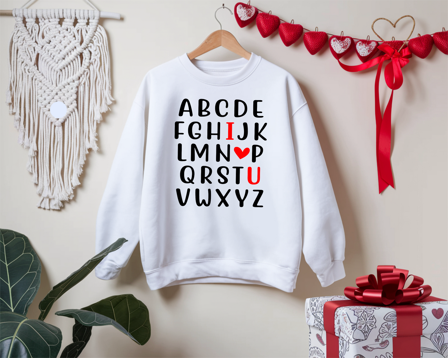 Alphabet I Love You Sweatshirt
