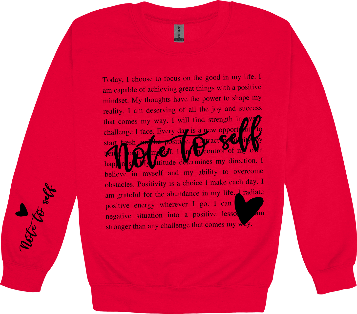 Note To Self Positivity Sweatshirt