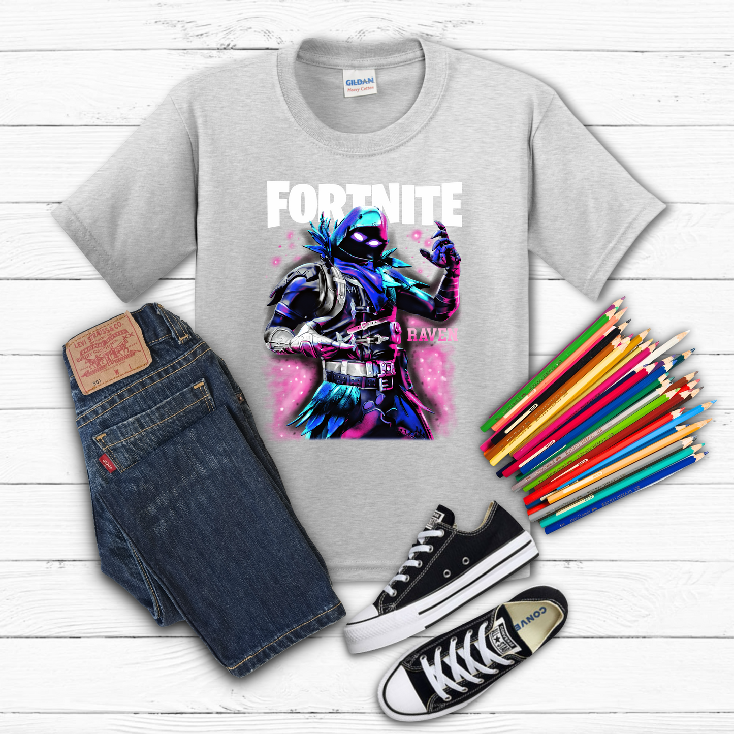 Fortnite Raven youth Tee