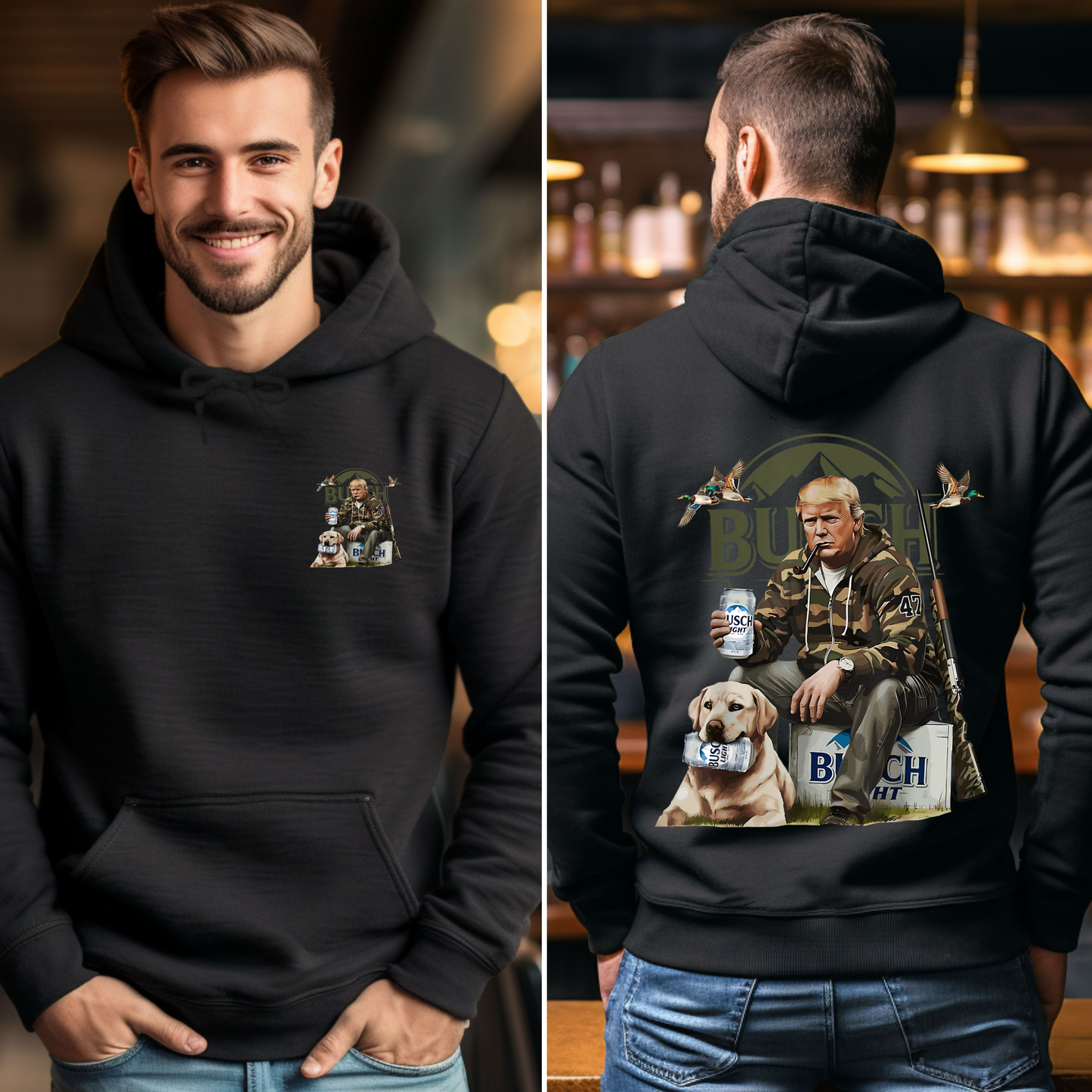 Busch Light Duck HuntingTrump Hoodie