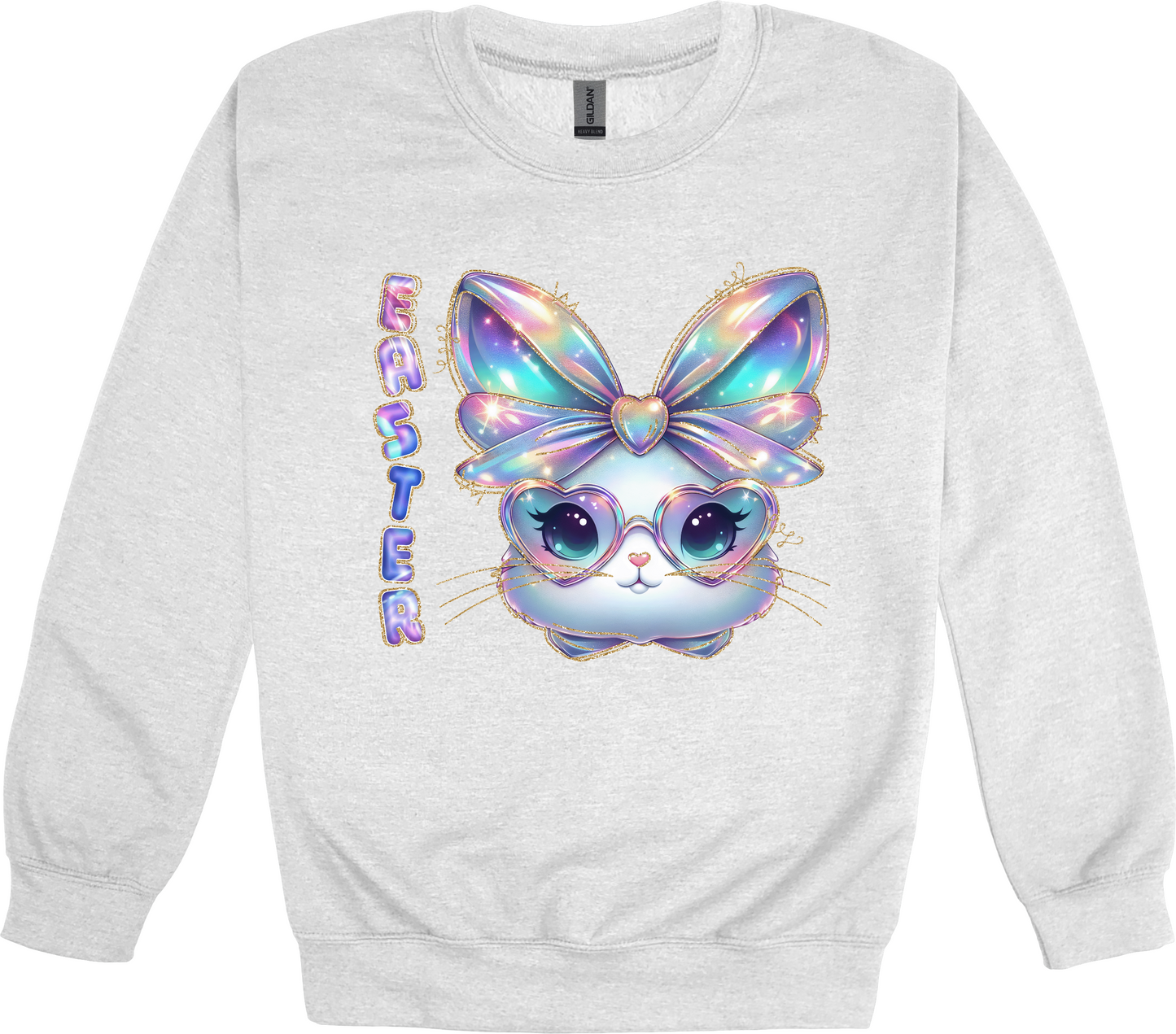 IRIDESCENT EASTER BUNNY SWEATSHIRT