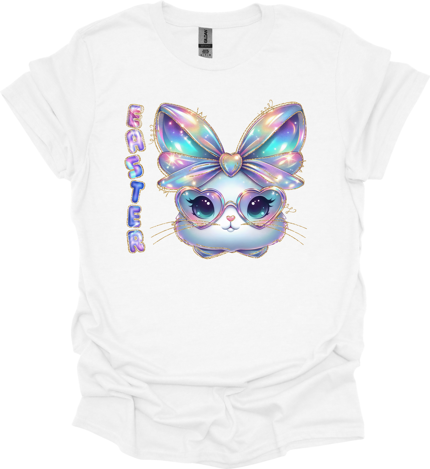 IRIDESCENT EASTER BUNNY TEE
