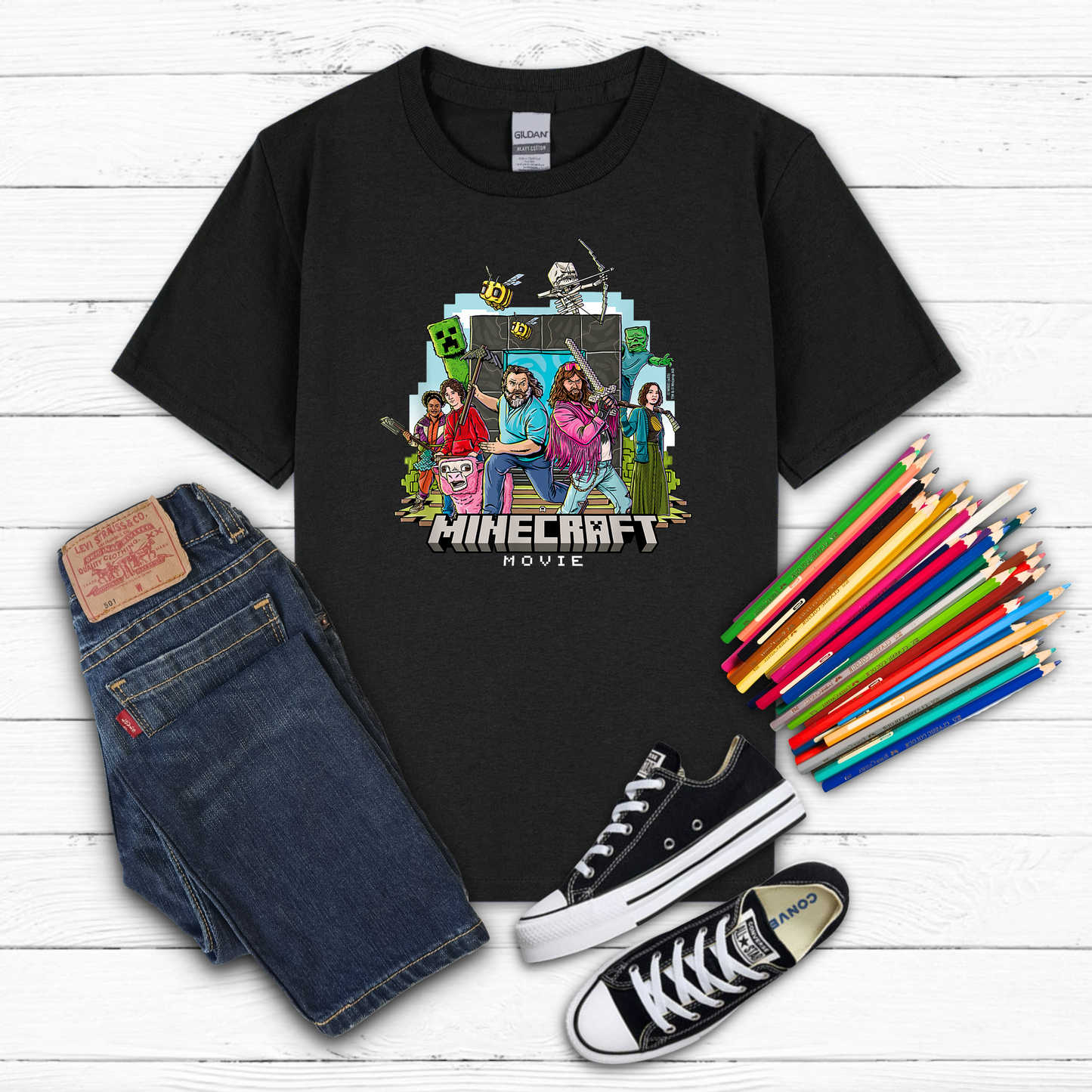 Youth Minecraft Movie Tee