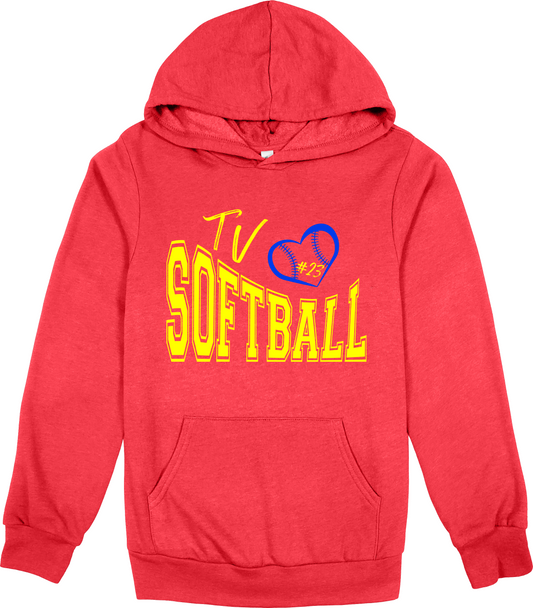 Patriots Softball Hoodie with or without player number