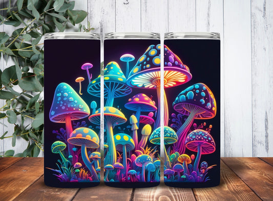 Tumbler 20oz Glowing Mushroom