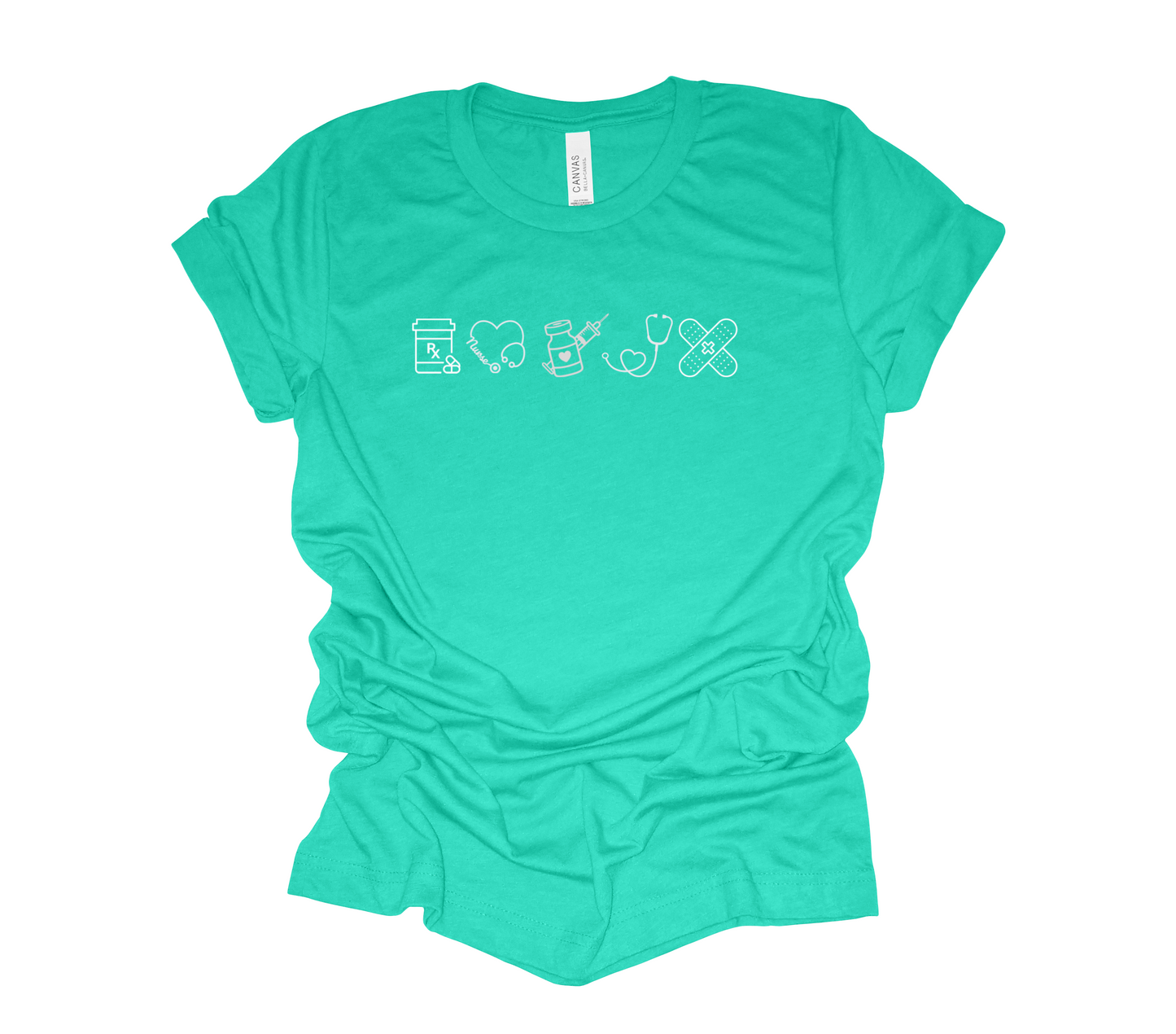 Nurse Multi Icon Design Tee