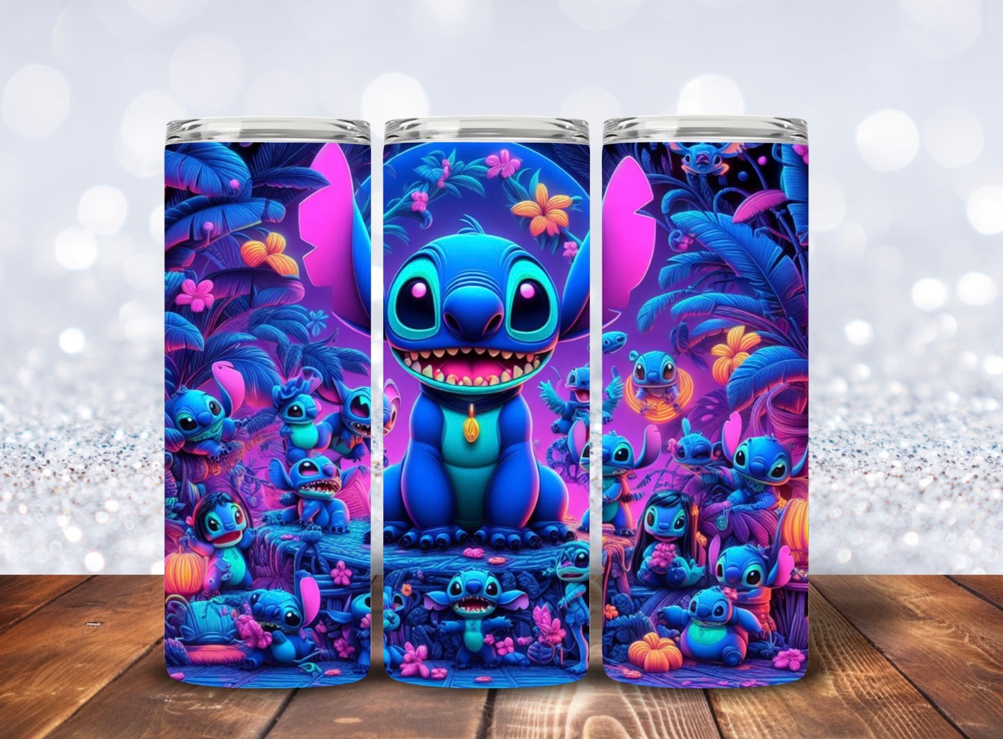 Tumbler 20oz Neon Lilo