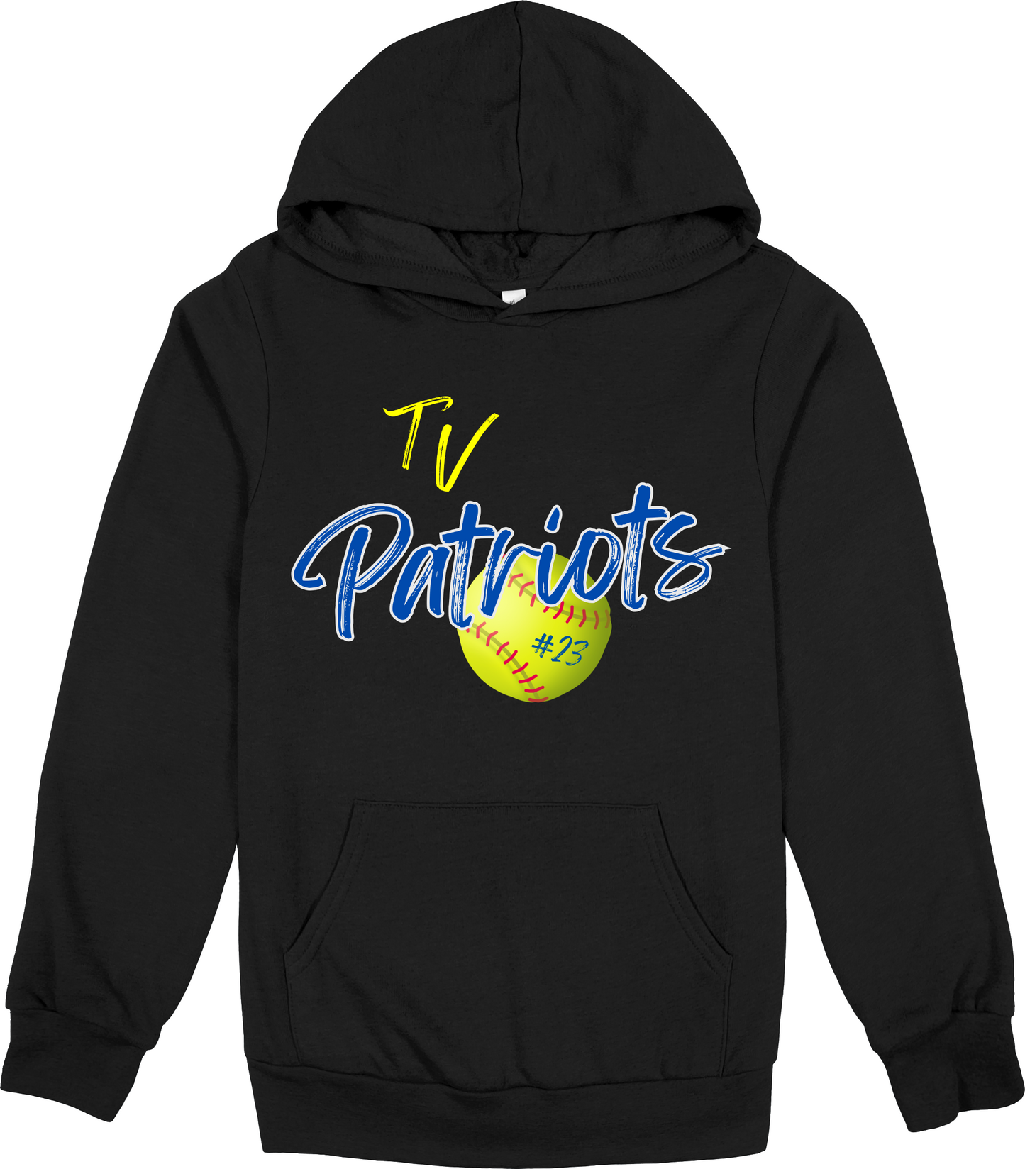 Patriots Softball Hoodie with or without player number