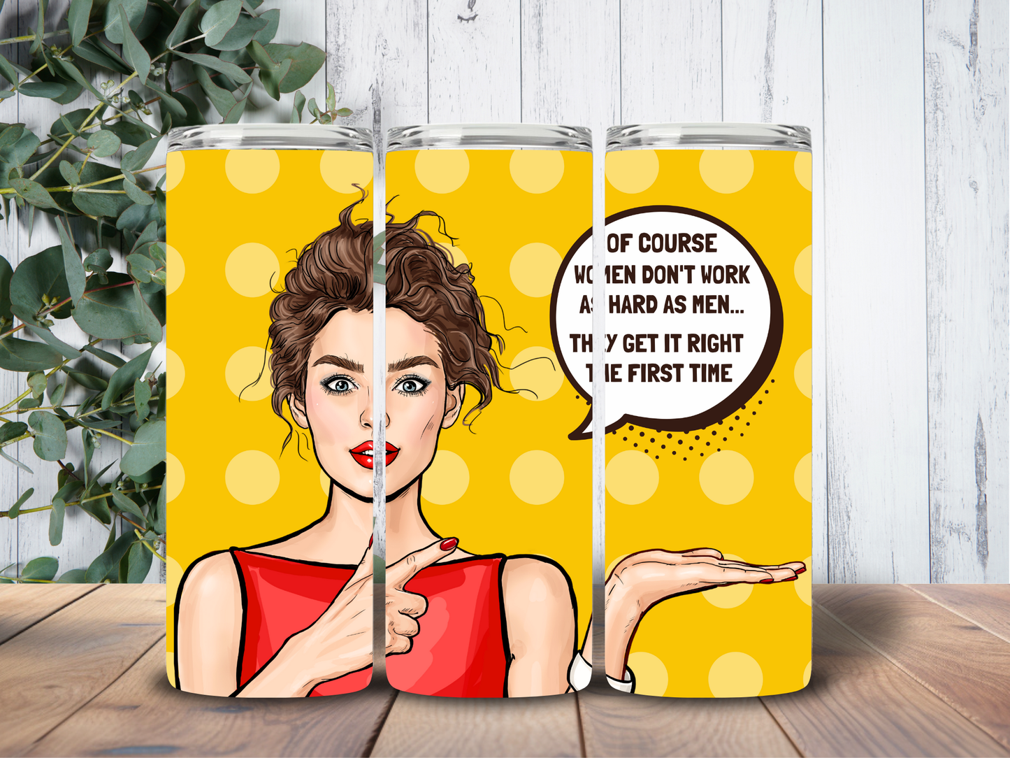 Tumbler 20oz Retro Housewife Women don’t work hard
