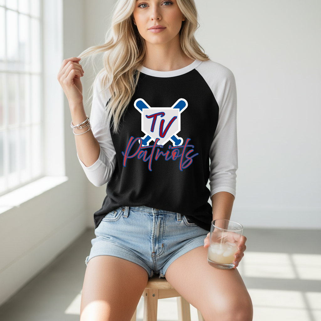 Baseball 3/4 Sleeve Unisex Tee TV Patriots