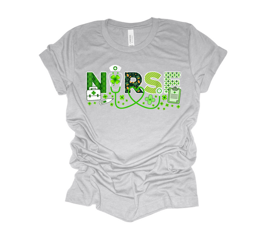 St. Patricks Nurse Tee