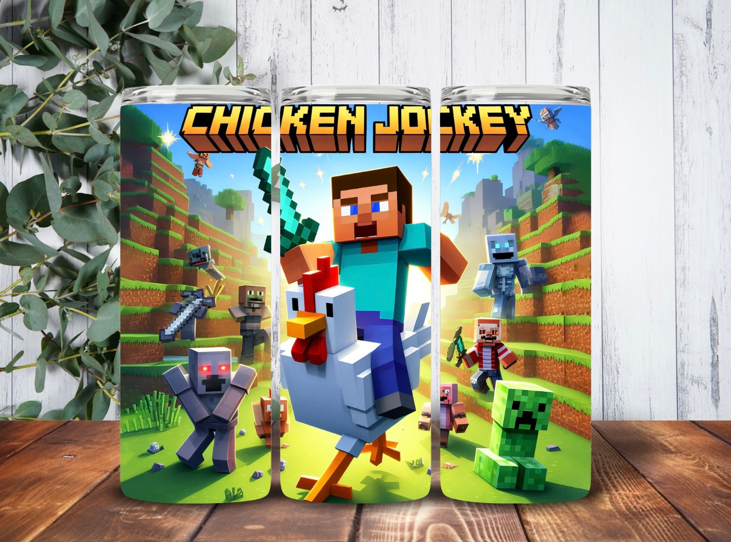 Tumbler 20oz Minecraft Chicken Jockey