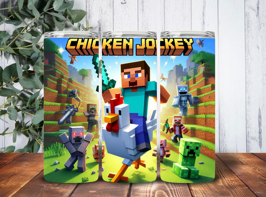 Tumbler 20oz Minecraft Chicken Jockey