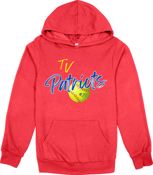 Patriots Softball Hoodie with or without player number
