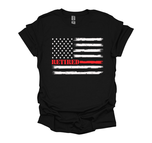 Retirement Tee American Flag