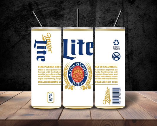 Tumbler 20oz Miller Lite