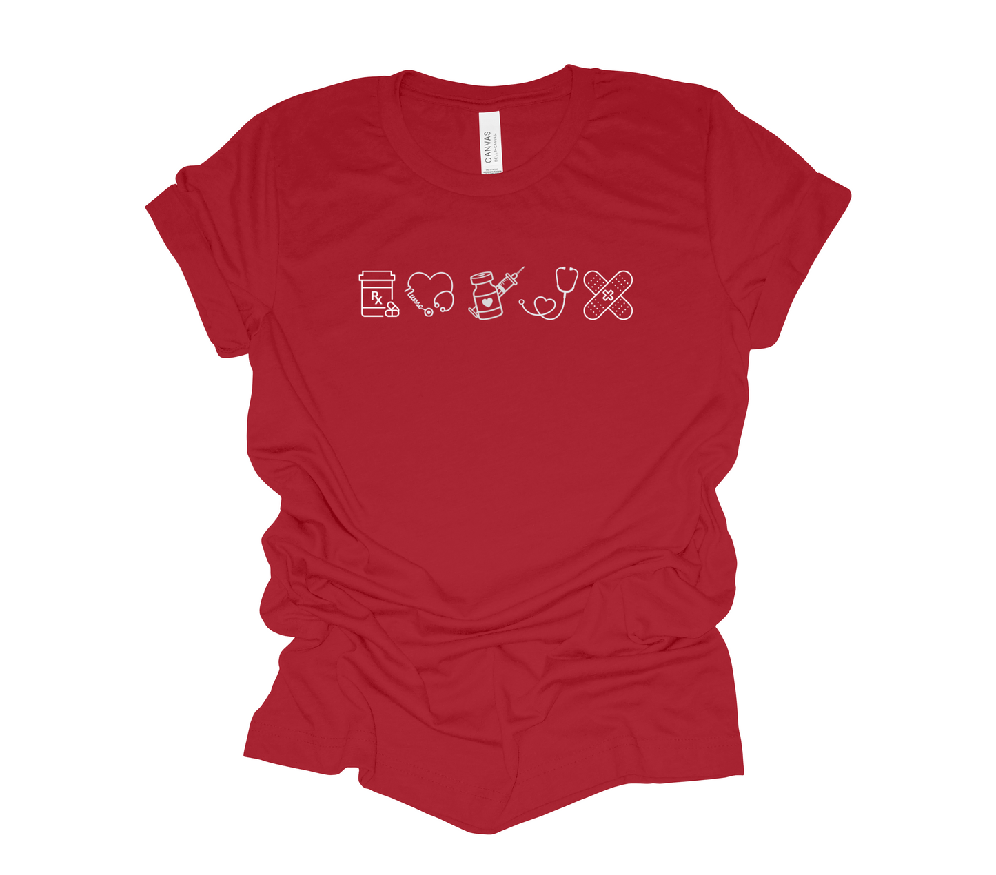 Nurse Multi Icon Design Tee