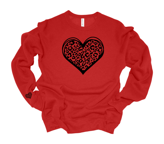 Leopard Sweatshirt with sleeve design