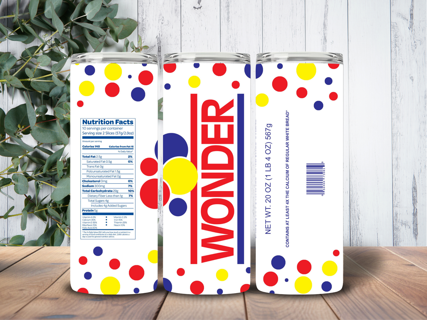 Tumbler 20oz wonder bread