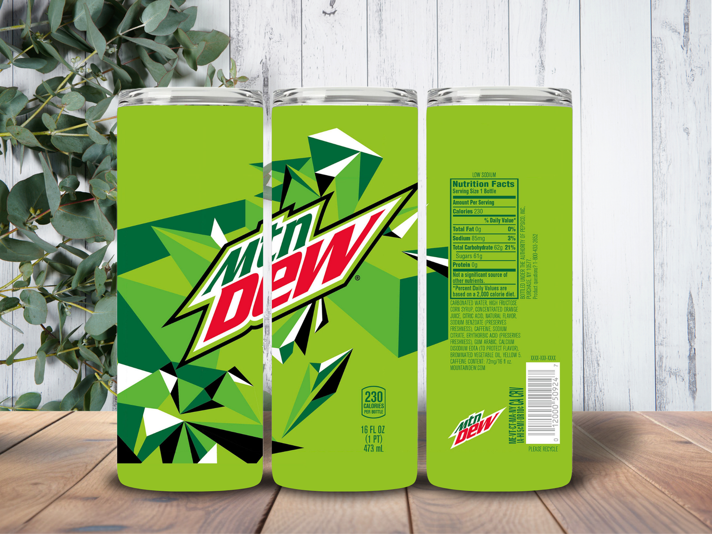 Tumbler 20oz Mountain Dew