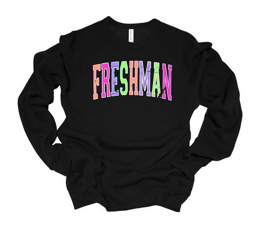 Freshman Distressed Class Sweatshirt