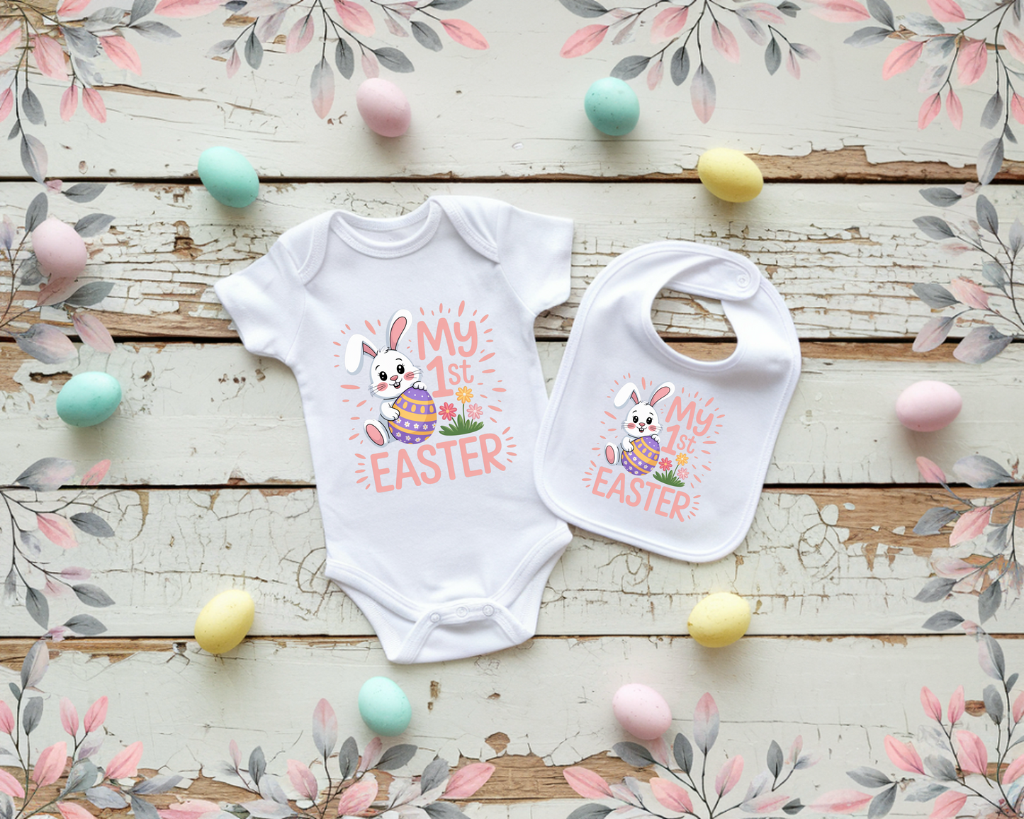 Onesie Bib Set My 1st Easter
