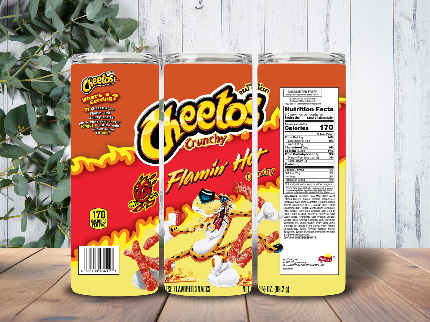 Tumbler 20oz Cheetos Flamin Hot