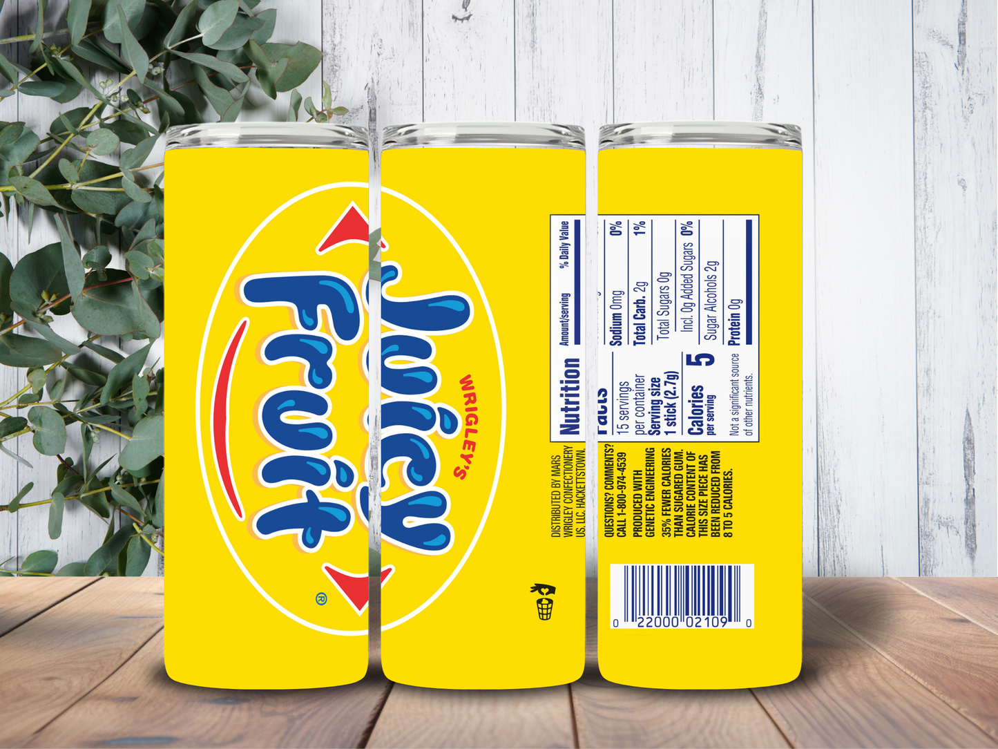 Tumbler 20oz Juicy Fruit Gum