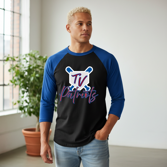 Baseball 3/4 Sleeve Unisex Tee TV Patriots