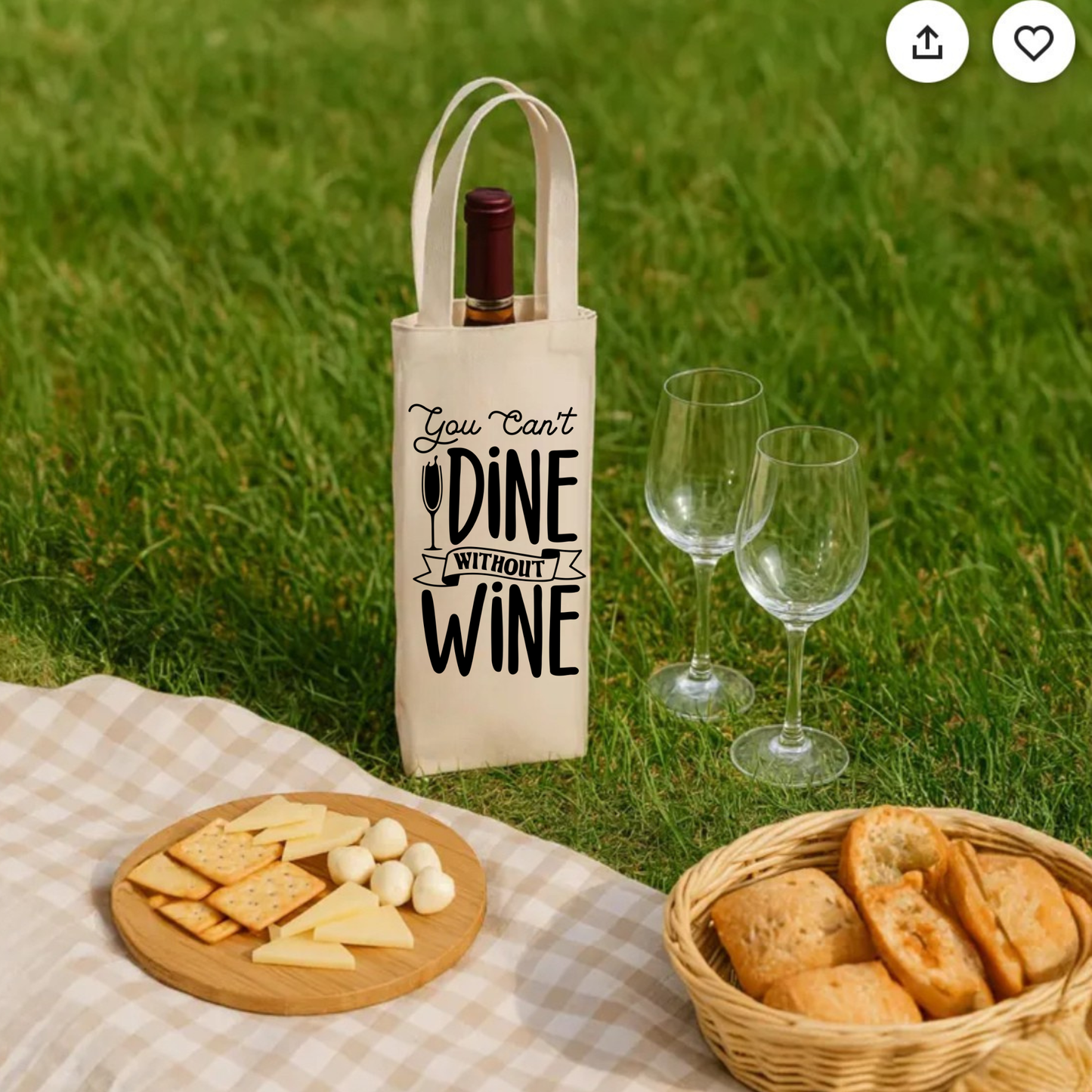 Wine Tote Dine without wine