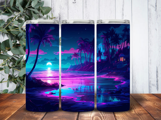 Tumbler 20oz Neon Moon