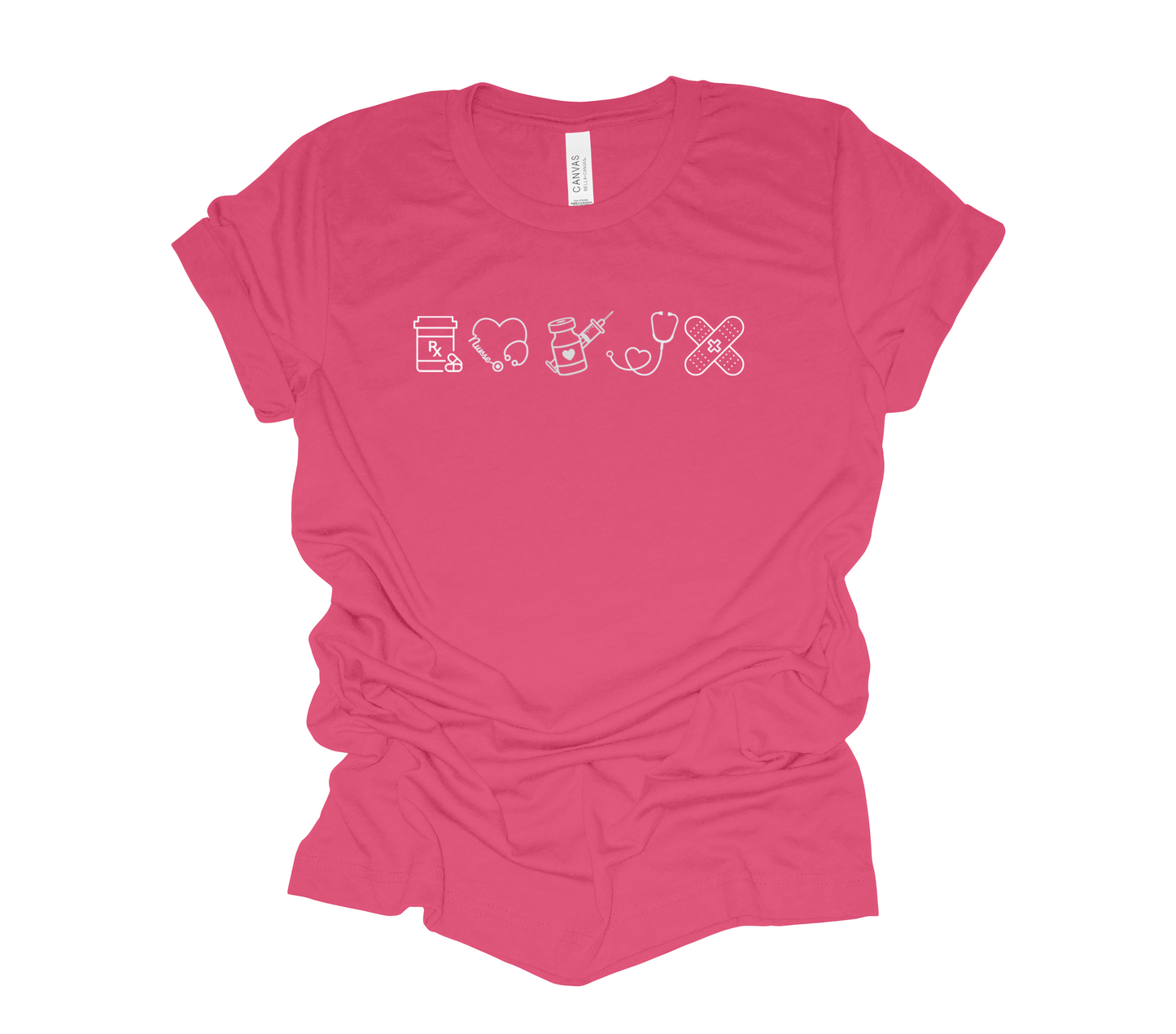 Nurse Multi Icon Design Tee
