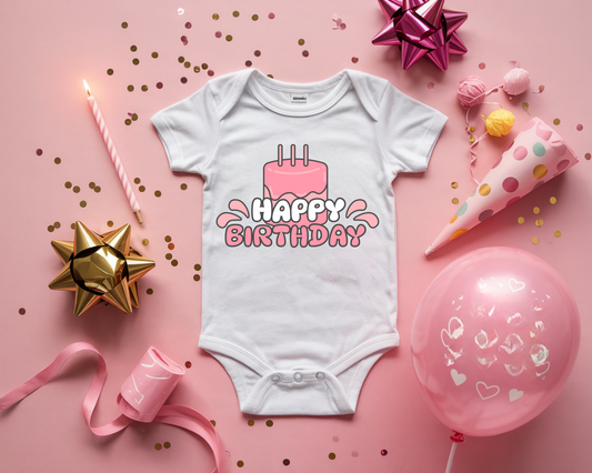 Onesie Happy Birthday Customize Options Available