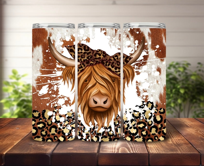 Tumbler 20oz Highland Cow