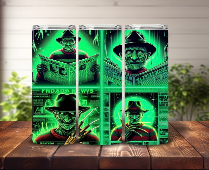 Tumbler 20oz Freddy Krueger