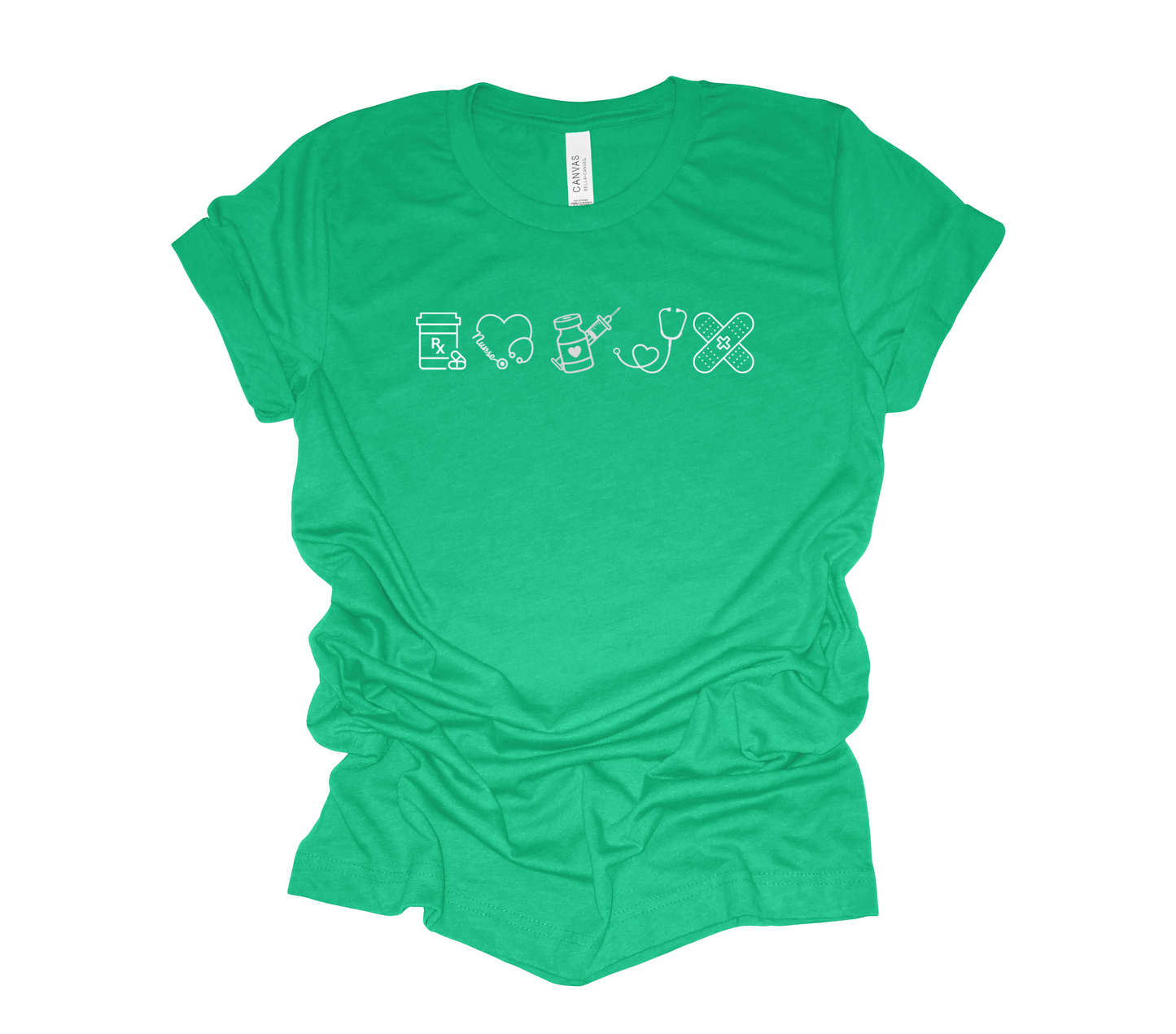 Nurse Multi Icon Design Tee