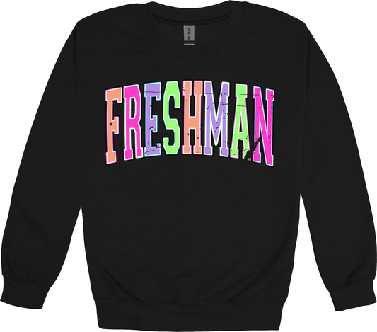 Freshman Distressed Class Sweatshirt