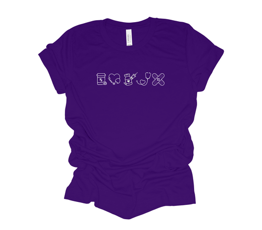 Nurse Tee Multi Design