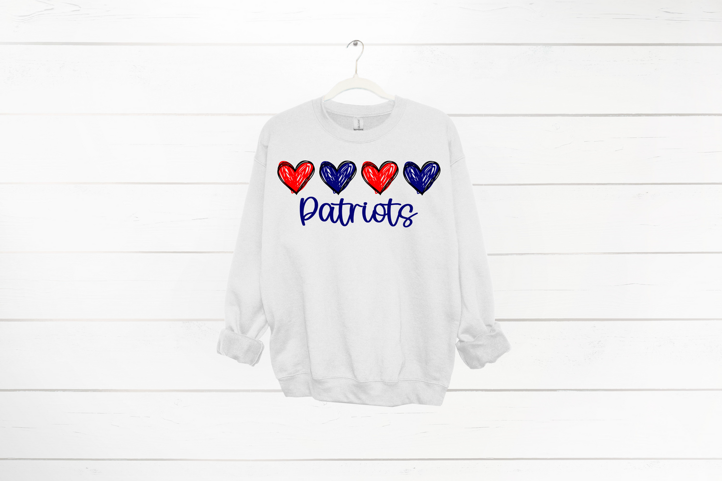 Patriots Hearts Sweatshirt