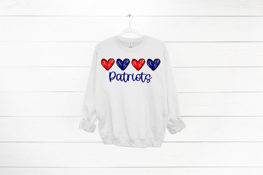 Patriots Hearts Sweatshirt