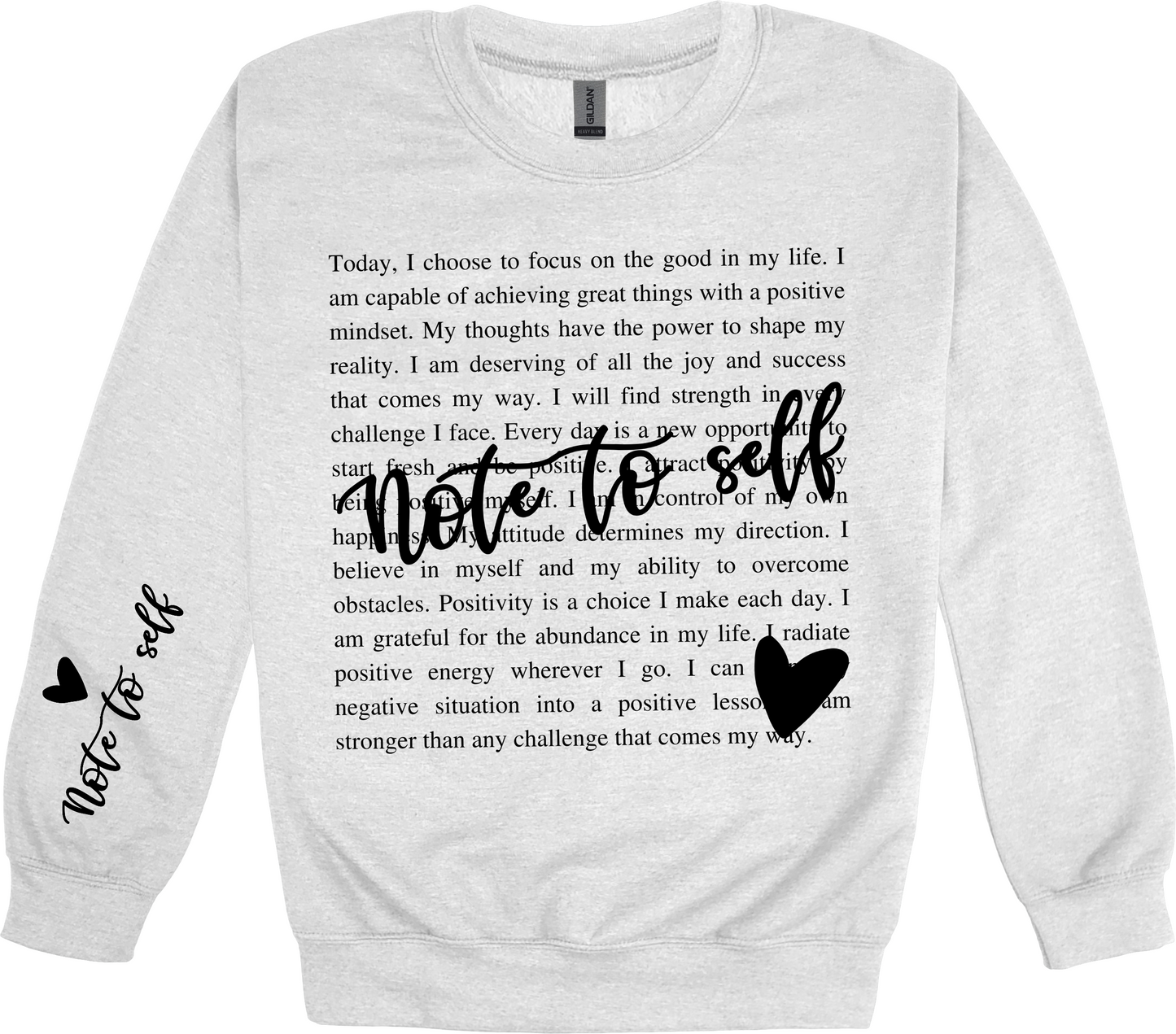 Note To Self Positivity Sweatshirt