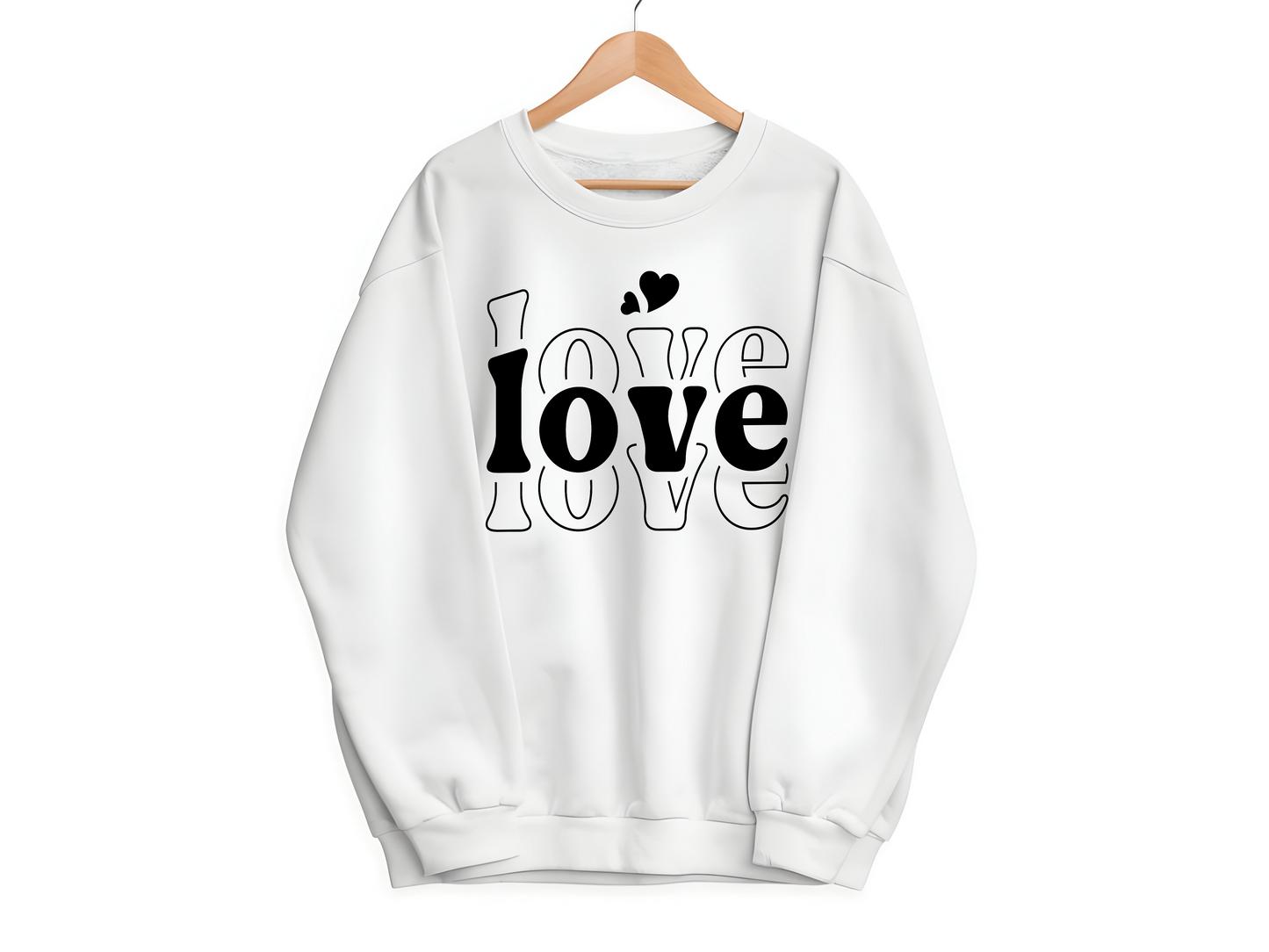 Love Stacked Valentine’s Sweatshirt