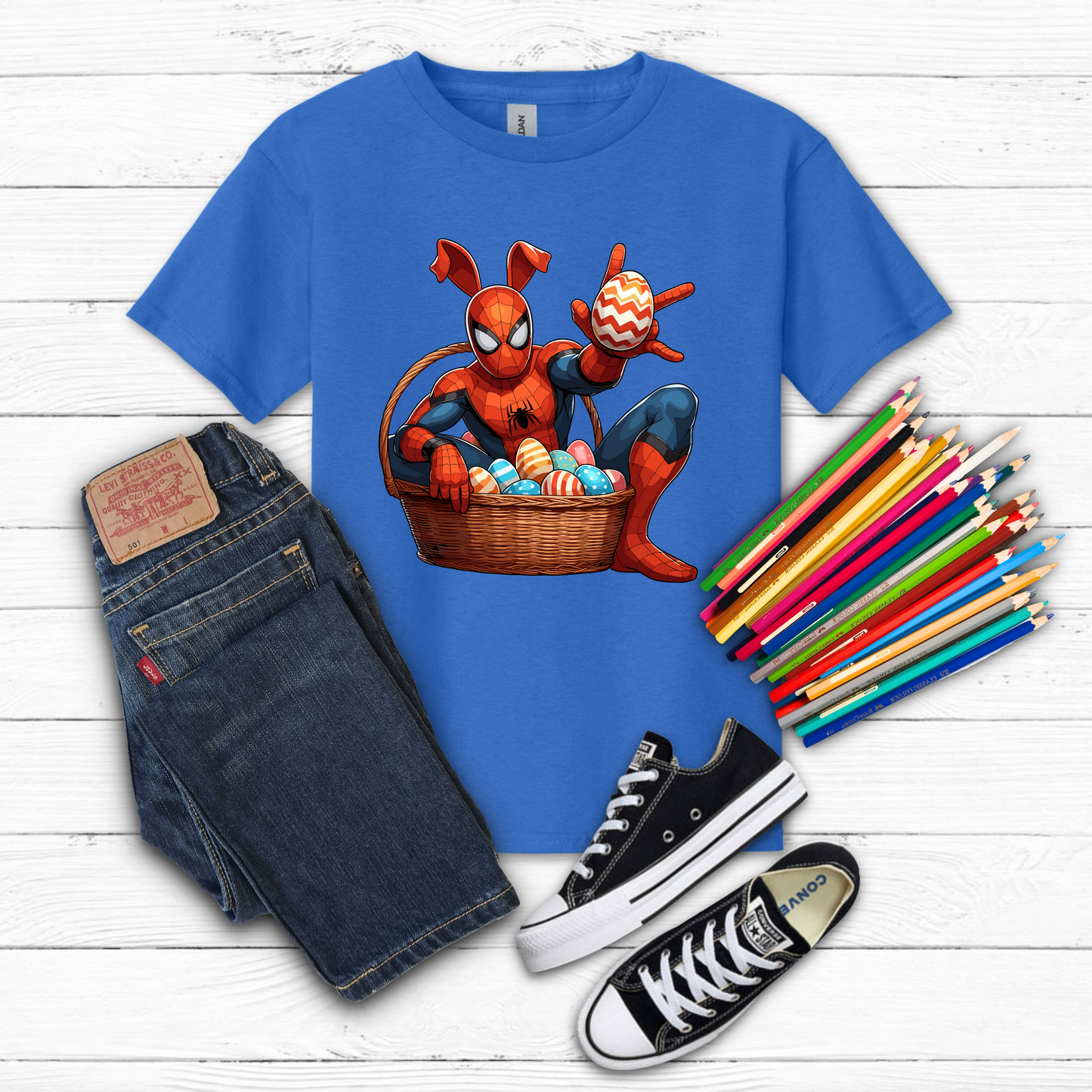 Youth Easter Spider-Man Tee