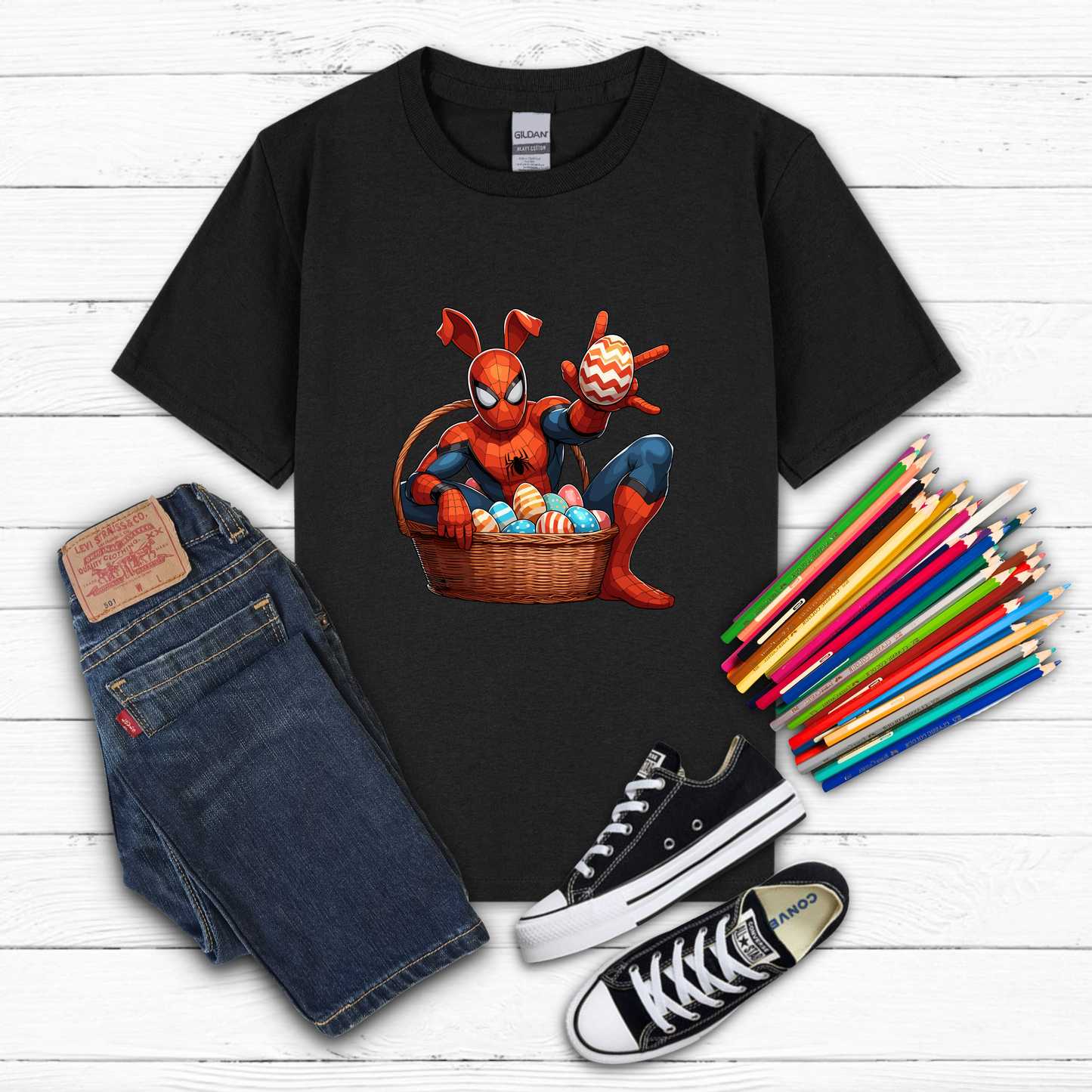 Youth Easter Spider-Man Tee