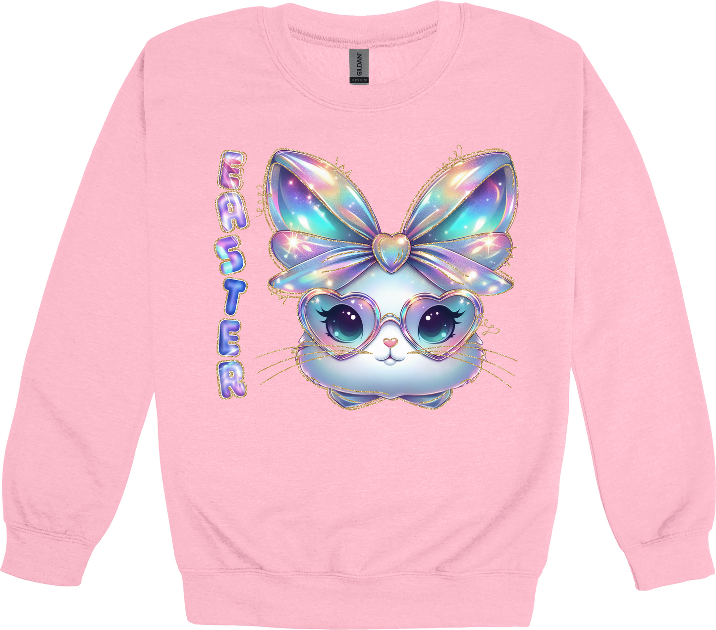 IRIDESCENT EASTER BUNNY SWEATSHIRT