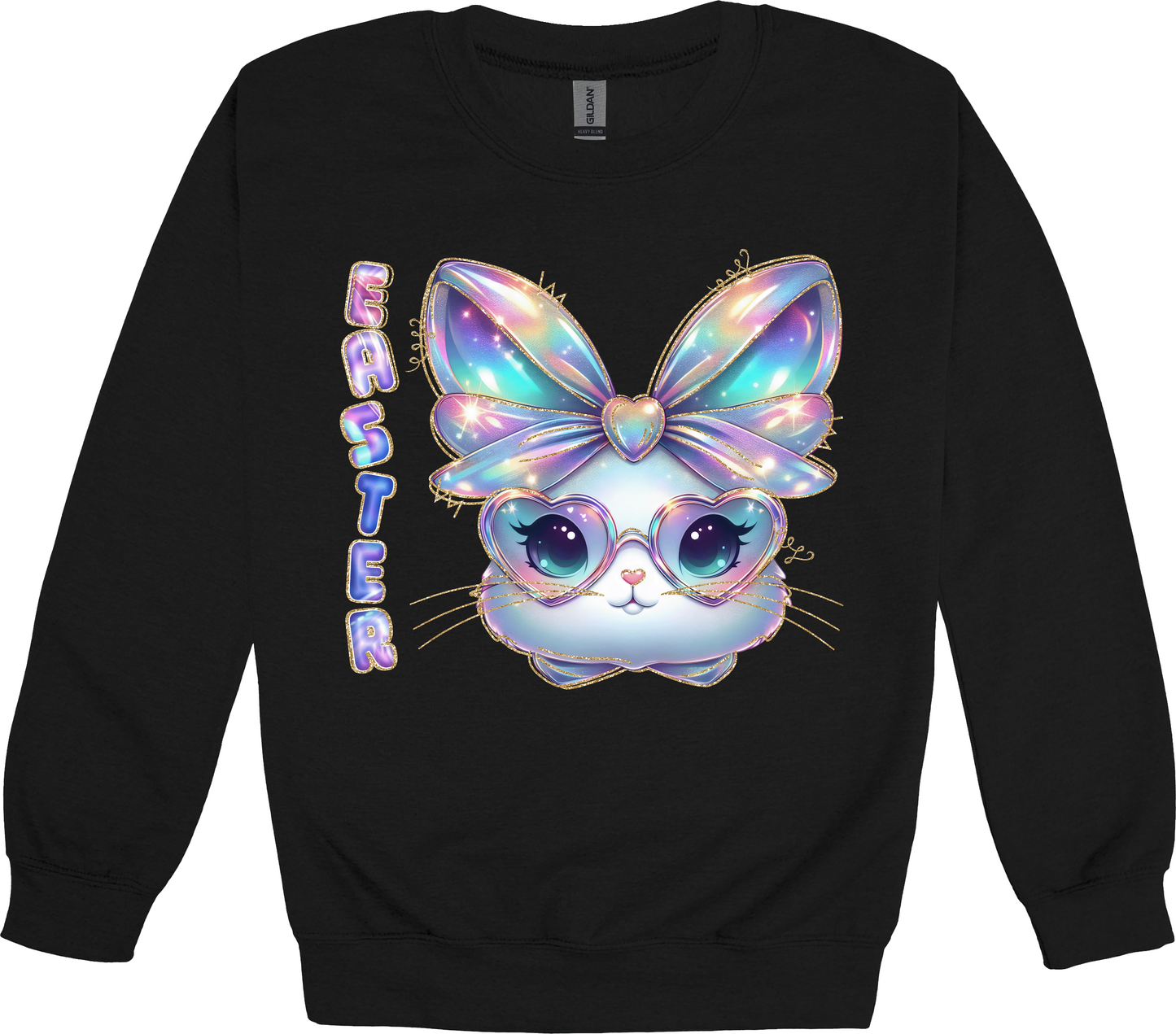 IRIDESCENT EASTER BUNNY SWEATSHIRT